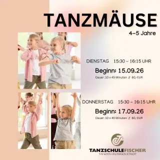 Bewegung, Musik & ganz viel Spaß.❣
Unsere Tanzmäuse starten ab September wieder! 🐭
Jetzt online anmelden 👉tanzschule-fischer.live

 #kindertanz #kindertanzen #kindertanzgruppe #tanzkurseingolstadt #ingolstädter #tanzschule #tanzstudio